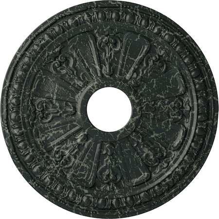 Raymond Medallion (Canopies up to 5 1/8"), 18 1/8"OD 3 5/8"ID x 1 1/8"P, Painted Turtle Crackle